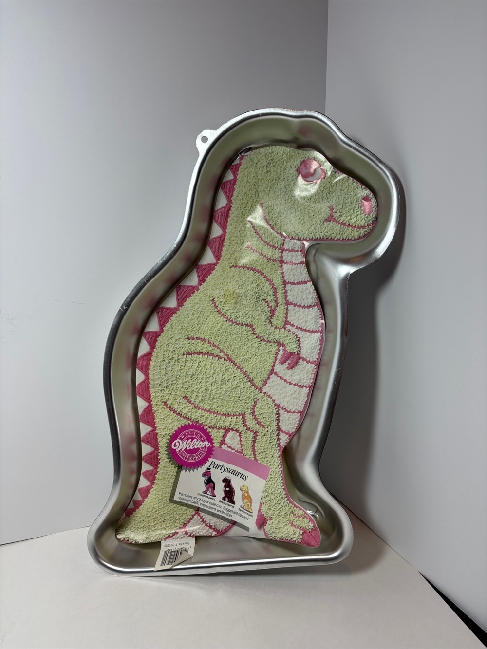 Wilton Green and Pink Dinosaur Cake Mold